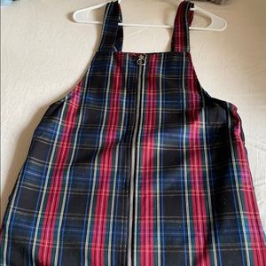 Forever 21 Plaid Zip Dress
